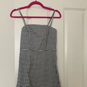 Gingham Print Mini dress